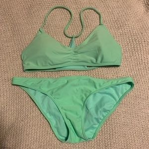 Hollister Lime Green Bikini Set